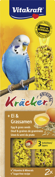 Vitakraft Kräcker Ei & Grassamen 2 Stück Vitakraft Kräcker Ei & Grassamen 2 Stück