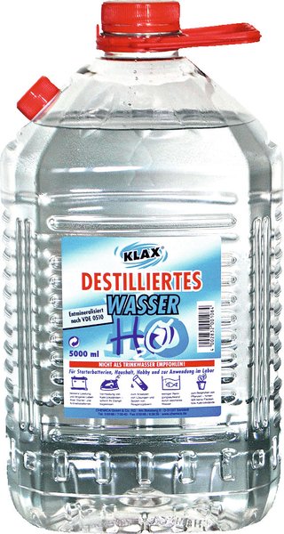 Klax Destilliertes Wasser 5l Klax Destilliertes Wasser 5l