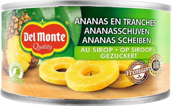 Del Monte Ananas Scheiben gezuckert 235g