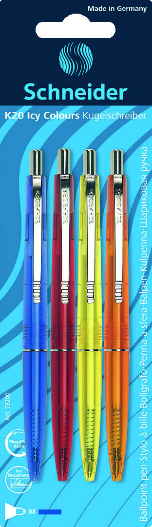 Kugelschreiber K20 Icy Colours 4 Stück Kugelschreiber K20 Icy Colours 4 Stück