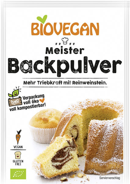 Biovegan Mein Meister Backpulver 3 Stück