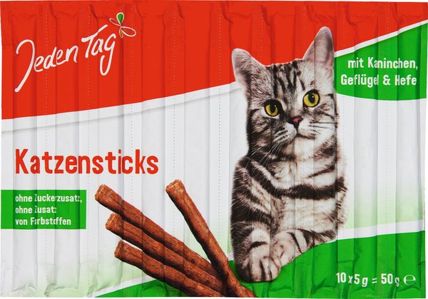 Jeden Tag Katzensticks Kaninchen & Geflügel 10x5g