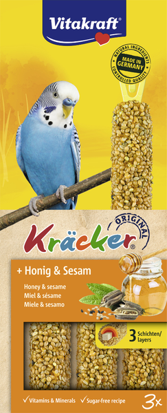 Vitakraft Kräcker Honig & Sesam 3 Stück 90g Vitakraft Kräcker Honig & Sesam 3 Stück 90g
