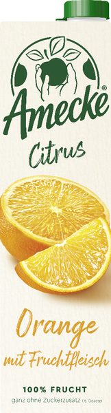 Amecke Citrus Orange mit Fruchtfleisch 1l