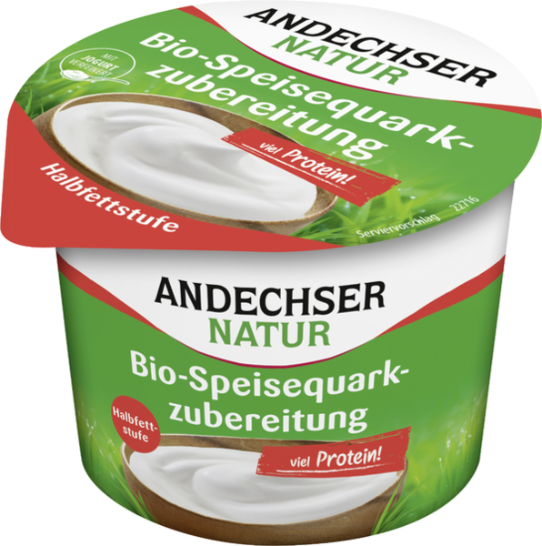 Andechser Natur Bio Speisequarkzubereitung Halbfettstufe 20% Fett 250g Andechser Natur Bio Speisequarkzubereitung Halbfettstufe 20% Fett 250g