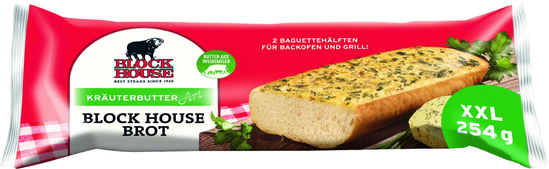 Block House Brot Kräuterbutter 254g