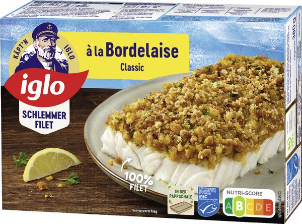 iglo Schlemmer-Filet à la Bordelaise Classic 380g iglo Schlemmer-Filet à la Bordelaise Classic 380g