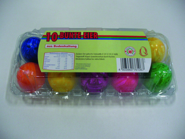 Gutshof Bunte Eier marmoriert Bodenhaltung 10 Stück