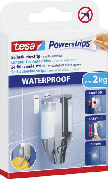 Tesa Powerstrips Waterproof Large 6 Stück Tesa Powerstrips Waterproof Large 6 Stück