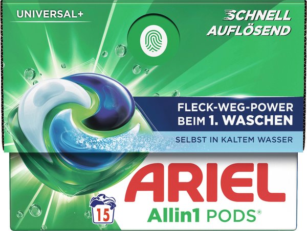 Ariel All-in-1 Pods Universal Flüssig 15 Waschladungen