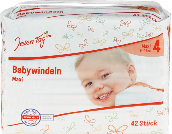 Jeden Tag Babywindeln Maxi Gr. 4 42 Stück