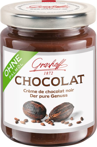 Grashoff Dunkle Schokoladencreme mit Marzipan und gerösteten Mandeln 250g