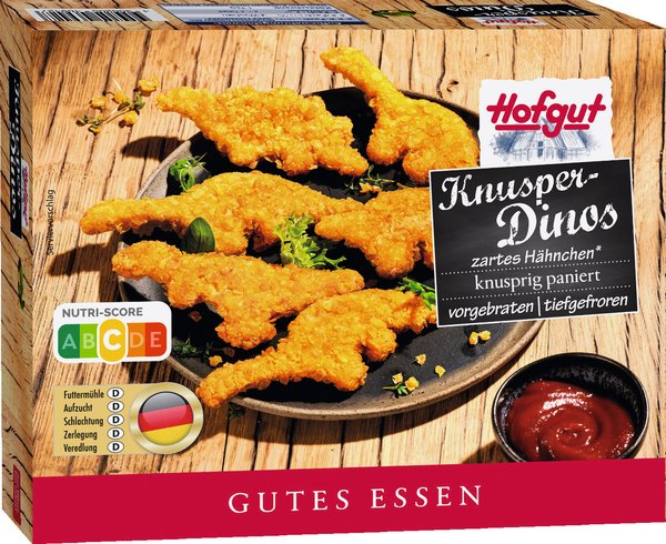 Hofgut Knusper-Dinos Hähnchen 400g Hofgut Knusper-Dinos Hähnchen 400g