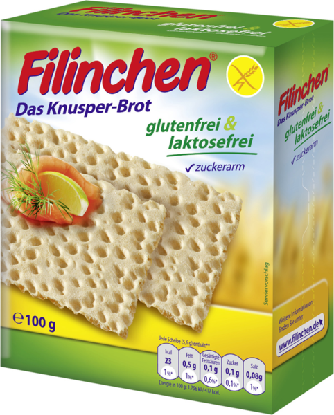 Filinchen Das Knusperbrot glutenfrei & laktosefrei 100g
